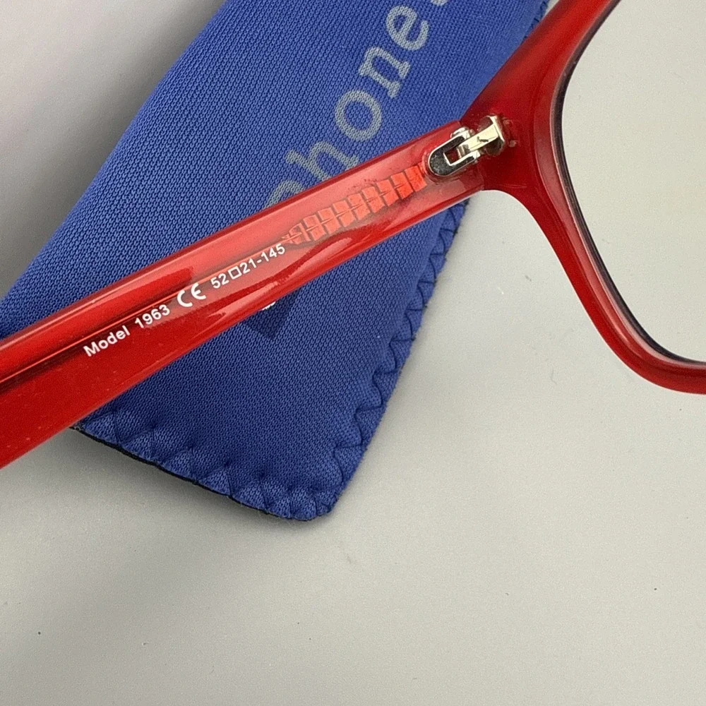 E Phonetic Computer Eyewear Blue/Red - FDA Registered, UVA/UVB Protection /Box